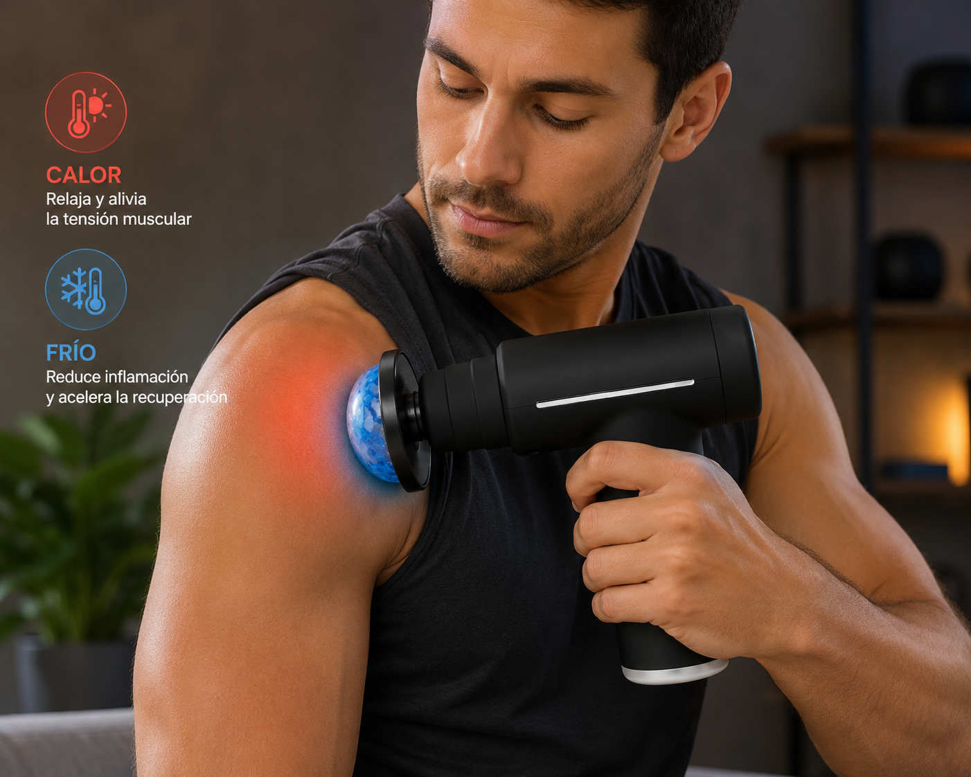 Pistola de massagem fria e quente

Dispositivo de massagem com terapia quente e fria

Pistola de massagem para recuperação muscular

Pistola de massagem portátil

Pistola de massagem para tecidos profundos

Dispositivo de massagem para recuperação pós-treino