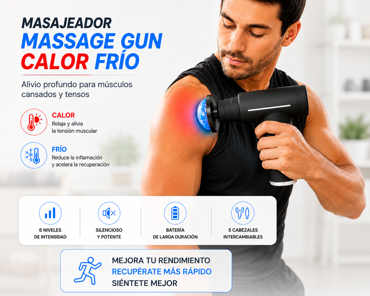 Pistola de massagem fria e quente

Dispositivo de massagem com terapia quente e fria

Pistola de massagem para recuperação muscular

Pistola de massagem portátil

Pistola de massagem para tecidos profundos

Dispositivo de massagem para recuperação pós-treino