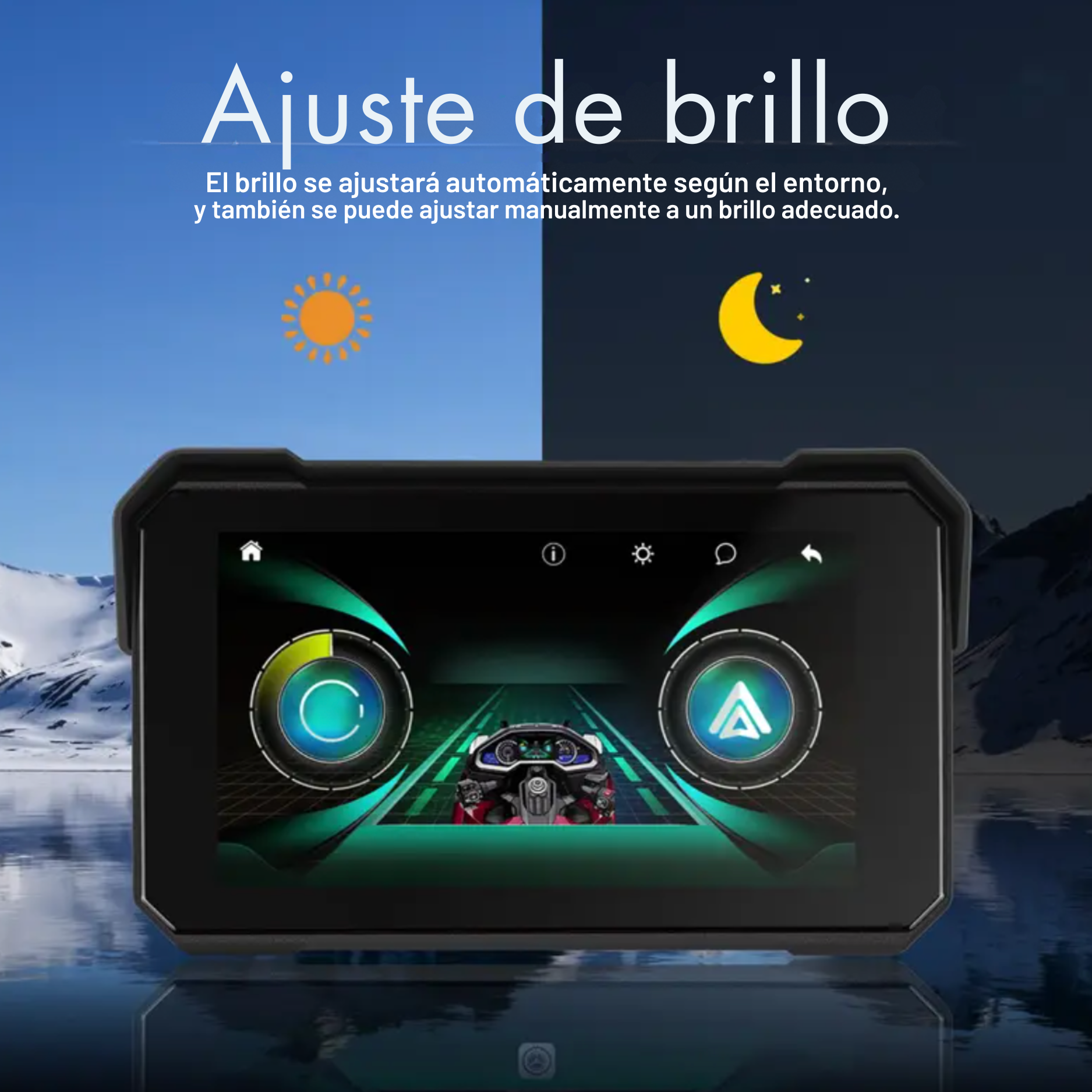 tela inteligente à prova d'água para motocicleta

tela para motocicleta com fixação no guidão

sistema de GPS com tela sensível ao toque para motocicleta

tela inteligente para motociclistas

tela de navegação com CarPlay para motocicleta

tela de painel com Bluetooth para motocicleta

tela de controle de mídia para motocicleta

sistema de navegação inteligente para motocicleta